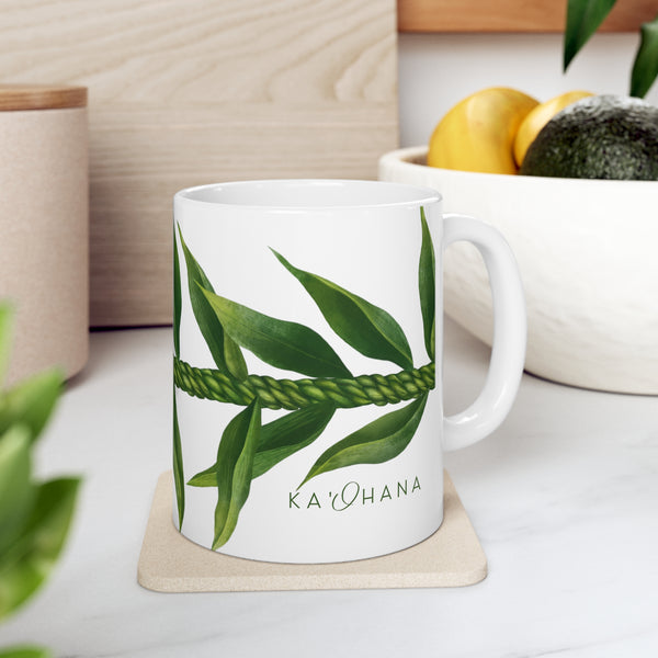 Ti-Leaf Strand Ceramic Mug (11oz)