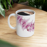 Pink Orchid Lei Ceramic Mug (11oz)