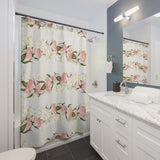 Rosebud + Pikake Twist Strand Shower Curtains