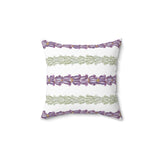Double-Sided Crown Twist Lei Square Pillow