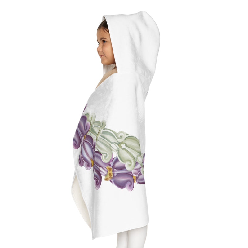 Mixed Crown Twist Lei Keiki Hooded Towel