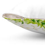 Double-Sided Pakalana + Pikake Twist Lei Square Pillow