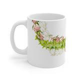 Pakalana, Rosebud, + Pikake Twist Lei Ceramic Mug (11oz)