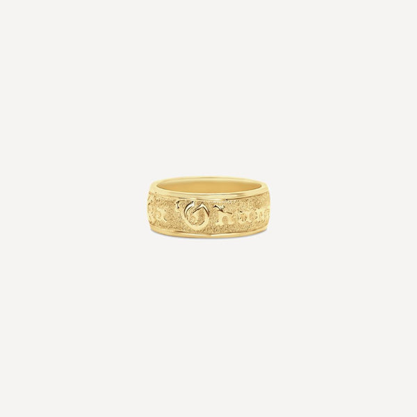 8mm Personalized Heirloom Ring (14k Solid Gold)