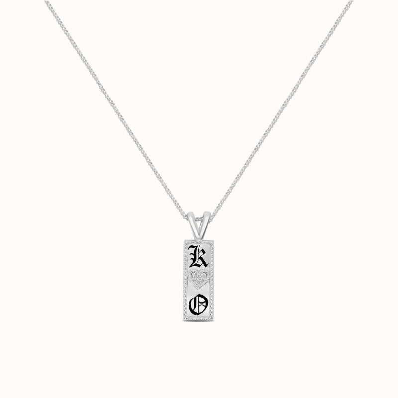 8mm Kealoha Heirloom Double Initial Pendant