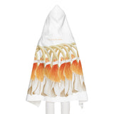 Orange Ginger Lei Youth Hooded Towel