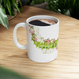 Pakalana, Rosebud, + Pikake Twist Lei Ceramic Mug (11oz)