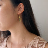 Pu’uwai Heirloom Triple Initial Earrings