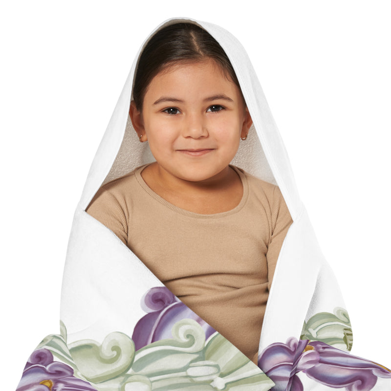 Mixed Crown Twist Lei Keiki Hooded Towel