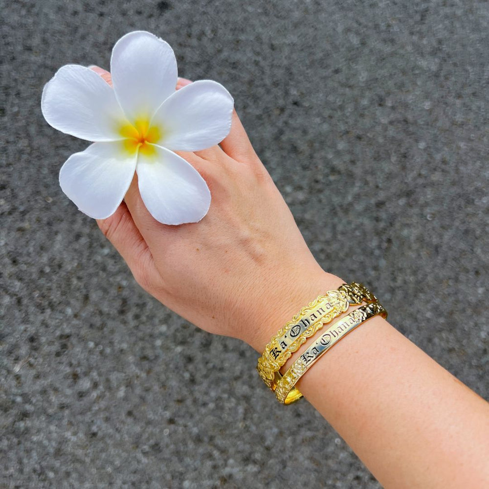 12mm Uluwehi Heirloom Bangle – Ka Ohana Jewelry