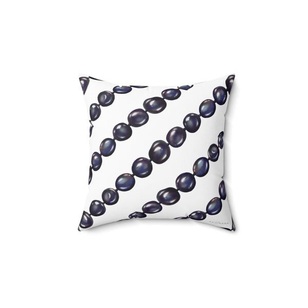 Double-Sided Tahitian Pearl Strand Square Pillow