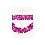 Blank Purple Orchid Lei Greeting Card