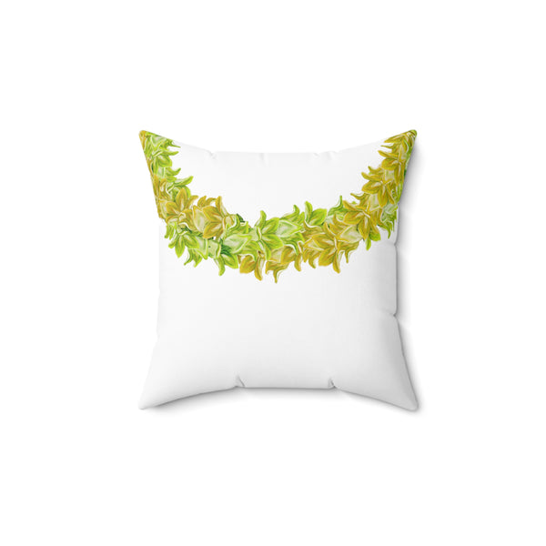 Double-Sided Pakalana Twist Lei Square Pillow