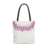 Pink Orchid Lei Tote Bag