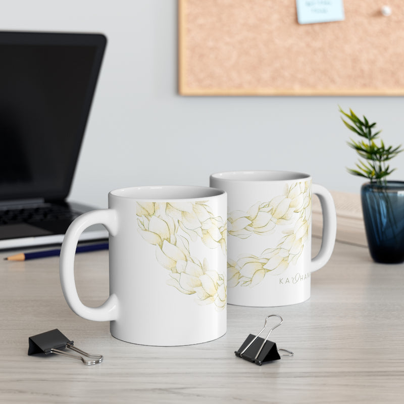 Pikake Lei Ceramic Mug (11oz)