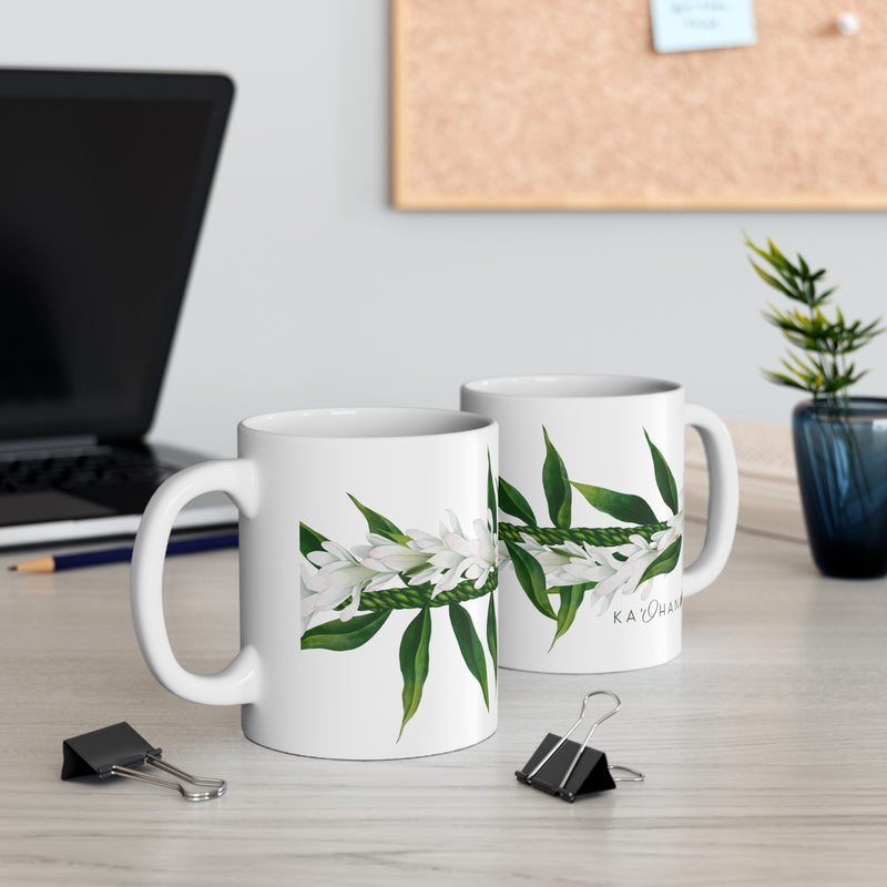 Ti-Leaf + Tuberose Strand Ceramic Mug (11oz)