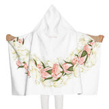 Rosebud + Pikake Twist Lei Keiki Hooded Towel