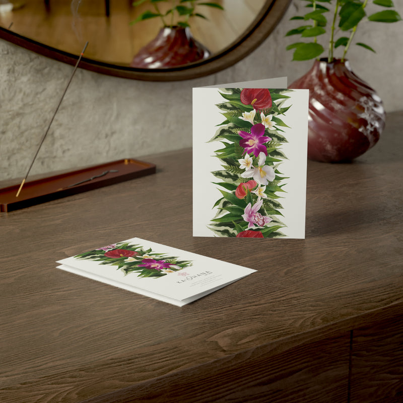 Blank Haku Lei Greeting Card