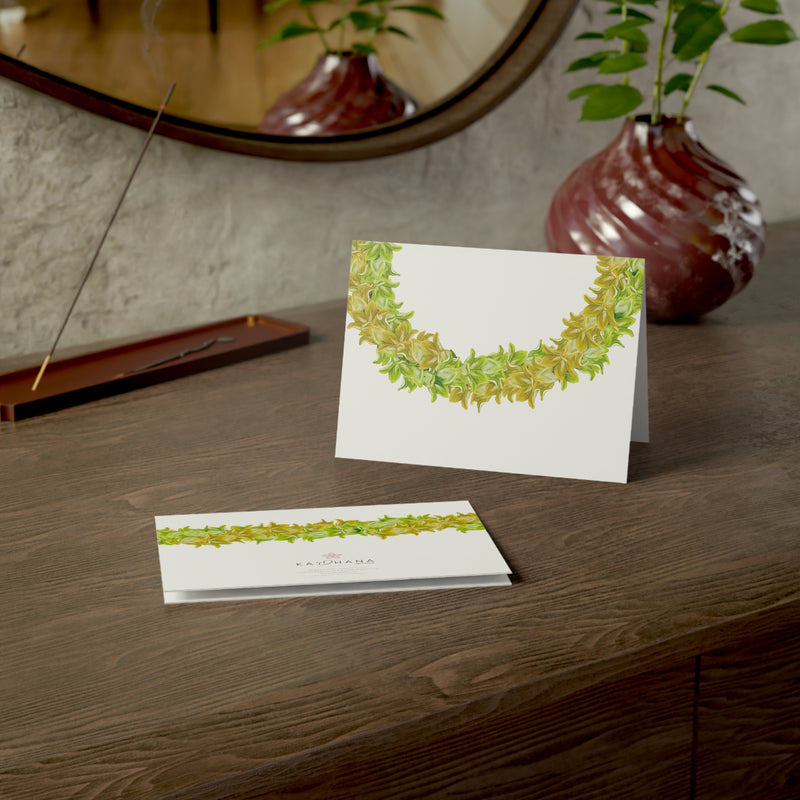 Blank Pakalana Twist Lei Greeting Card