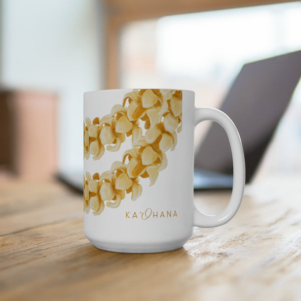 Puakenikeni Lei Ceramic Mug (15oz)