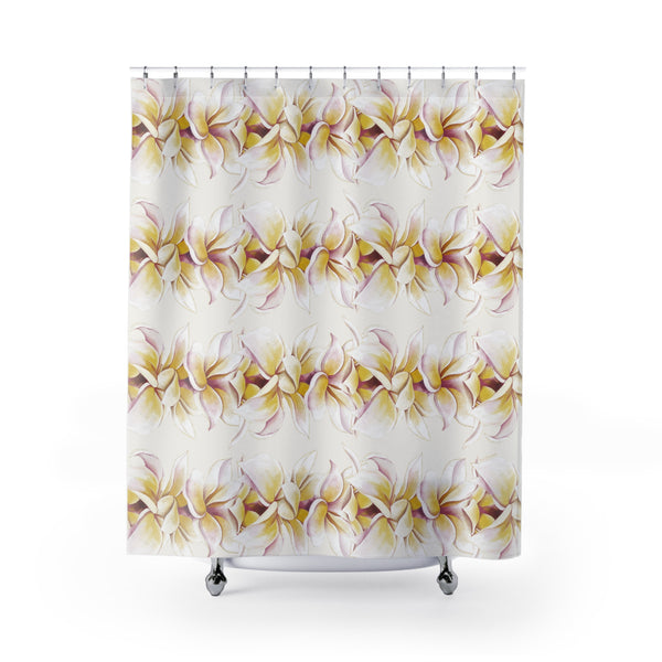 Plumeria Strand Shower Curtain