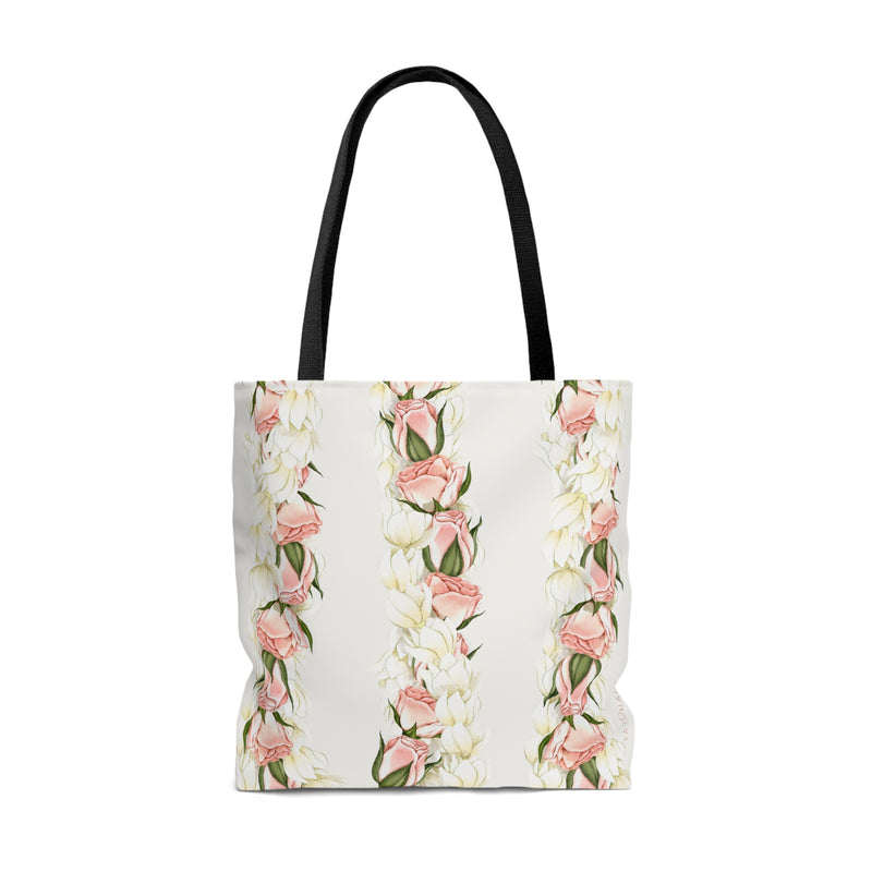 Rosebud + Pikake Twist Lei Tote Bag