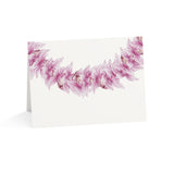 Pink Orchid Lei Greeting Card