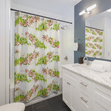 Pakalana, Rosebud, + Pikake Twist Shower Curtains