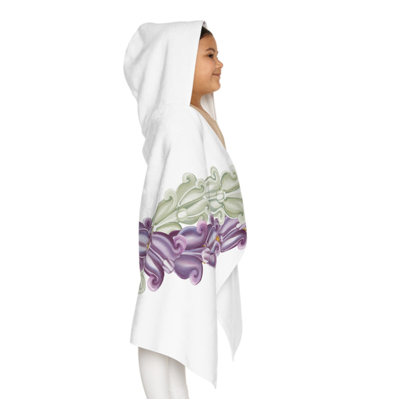 Mixed Crown Twist Lei Keiki Hooded Towel