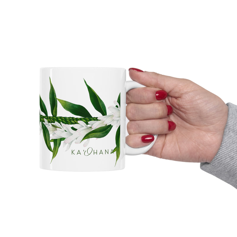 Ti-Leaf + Tuberose Strand Ceramic Mug (11oz)