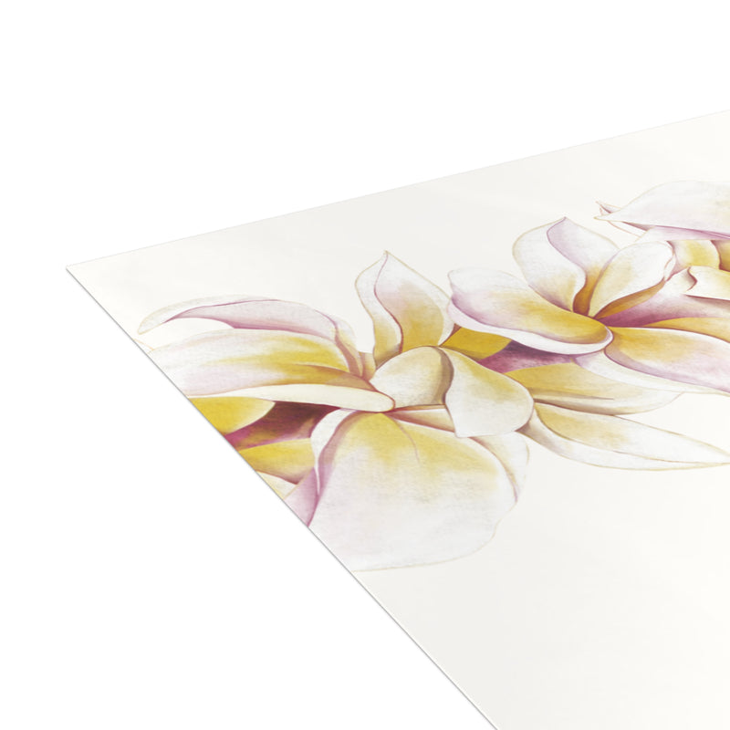 Blank Plumeria Lei Greeting Cards