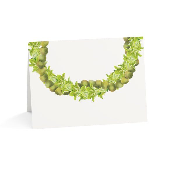 Blank Mokihana + Pakalana Lei Greeting Card