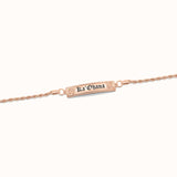 8mm Lokelani Heirloom ID Plate Bracelet
