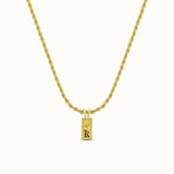 8mm Mini Lokelani Heirloom Initial Necklace