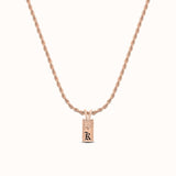 8mm Mini Lokelani Heirloom Initial Necklace