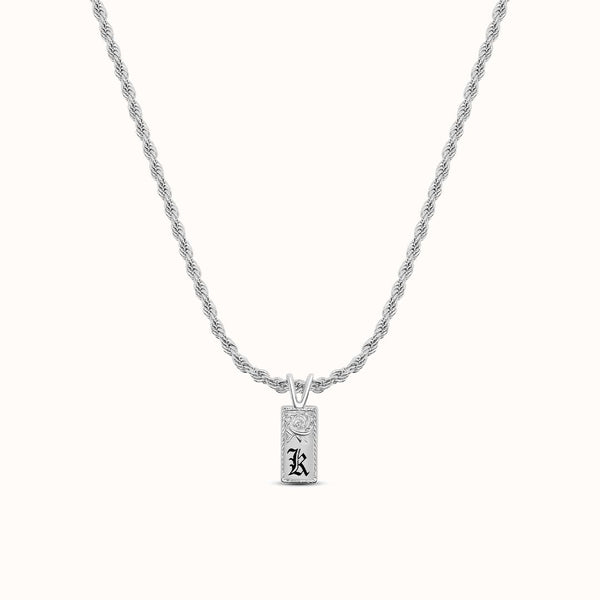 8mm Mini Lokelani Heirloom Initial Necklace