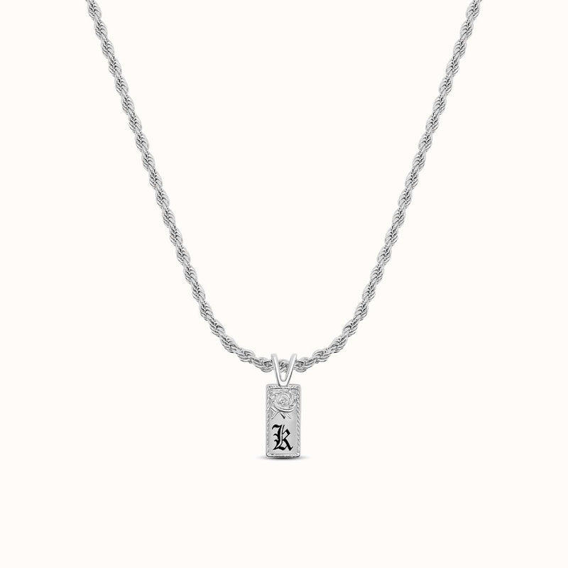 8mm Mini Lokelani Heirloom Initial Necklace