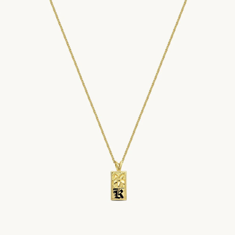8mm Mini Pu’uwai Heirloom Initial Necklace