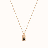 8mm Mini Pu'uwai Heirloom Initial Necklace