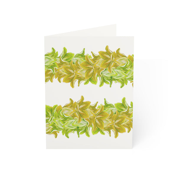 Blank Pakalana Twist Lei Greeting Card