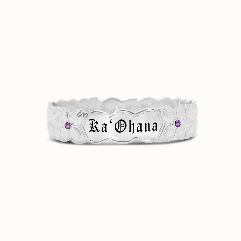 Hau'oli Heirloom Birthstone Bangle