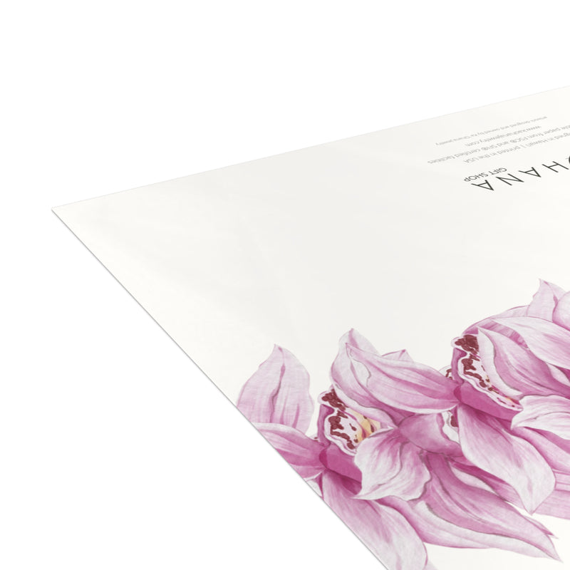 Pink Orchid Lei Greeting Card