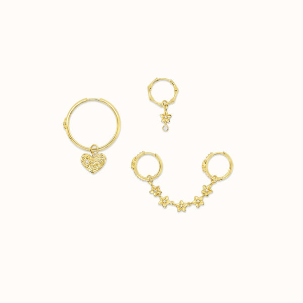 Maile Lei Double Loop Charm