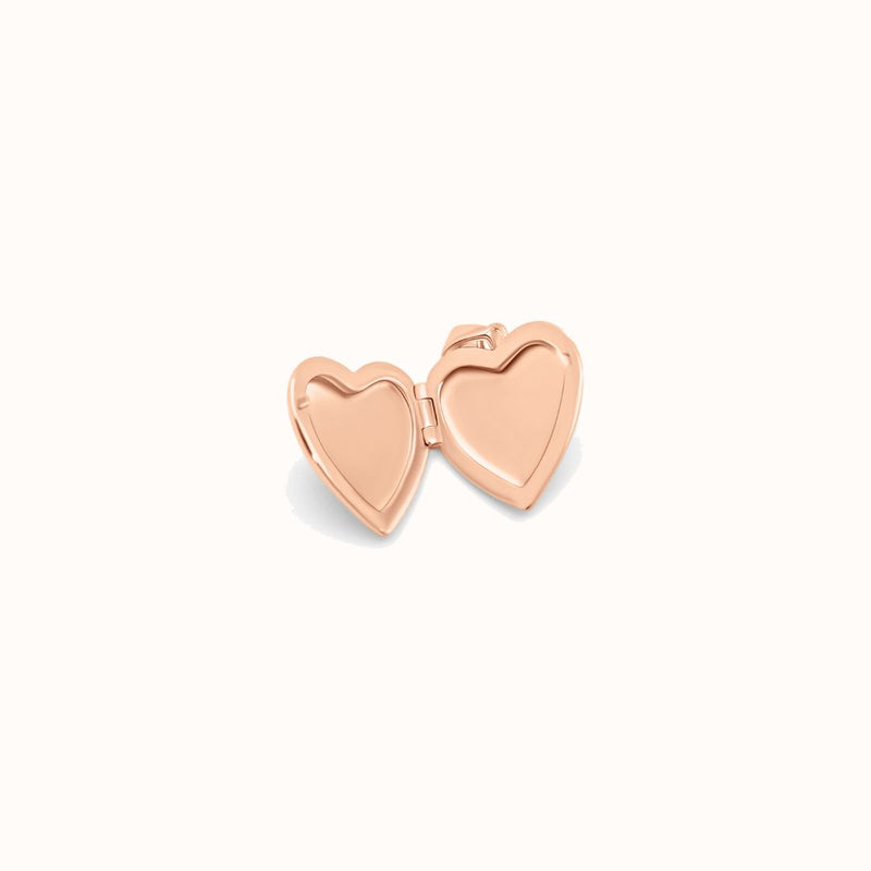 Maile Border Heart-Shaped Initial Locket
