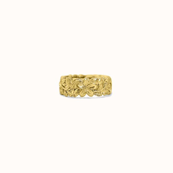 Alaka'i Plumeria Heirloom Cutout Ring