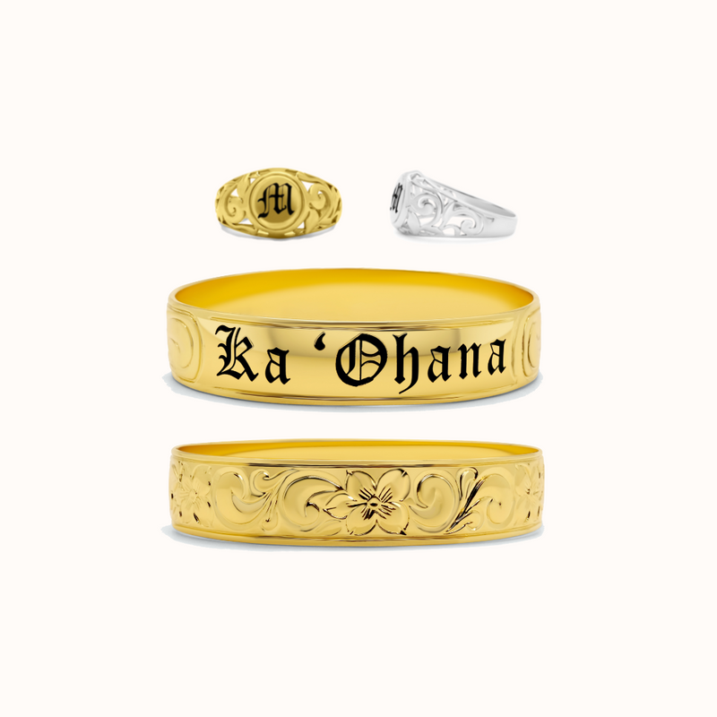 2-Piece Personalized Bundle | 15% Off (Bangle + Ring)