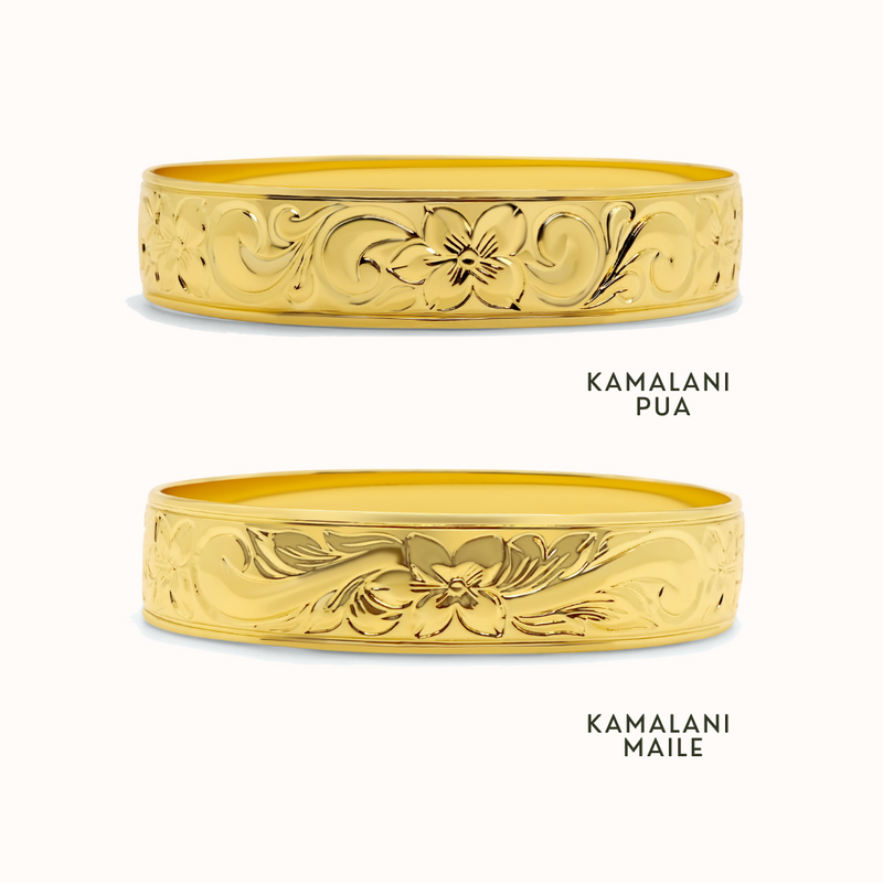 16mm Kamalani Heirloom Personalized Bangle – Ka Ohana Jewelry 16mm Kamalani Heirloom Personalized Bangle – Ka Ohana Jewelry
