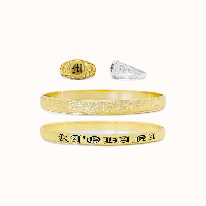 2-Piece Personalized Bundle | 15% Off (Bangle + Ring)