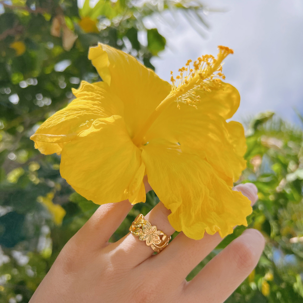 Alaka'i Plumeria Heirloom Cutout Ring – Ka Ohana Jewelry