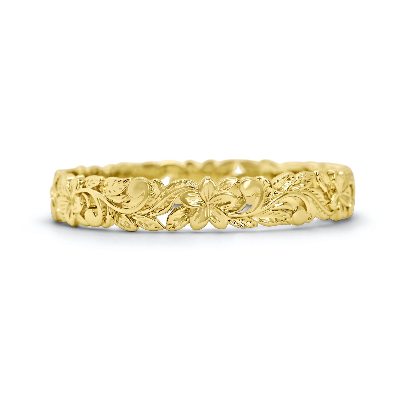Alaka'i Plumeria Heirloom Cutout Bangle – Ka Ohana Jewelry